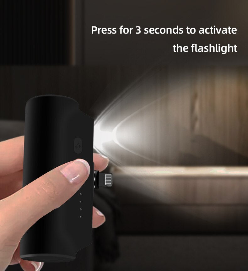 BERRY'S BUYS™ 5000mAh Flashlight Powerbank - Never run out of power again with our portable charger and built-in flashlight - Perfect for on-the-go charging and outdoor adventures! - Berry'