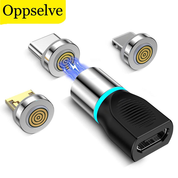 Oppselve 3 in 1 Magnetic Micro USB Female Adapter - The Versatile Charging Solution for All Your ...