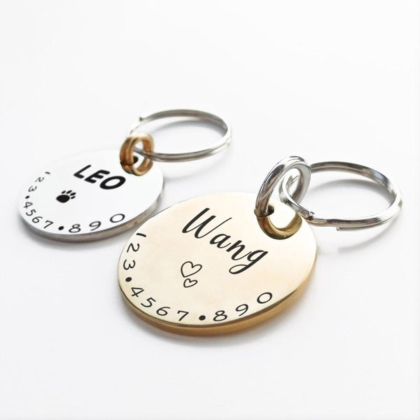 Personalized Pet ID Tag Collar - Keep Your Furry Friend Safe and Stylish with Custom Engraving an...