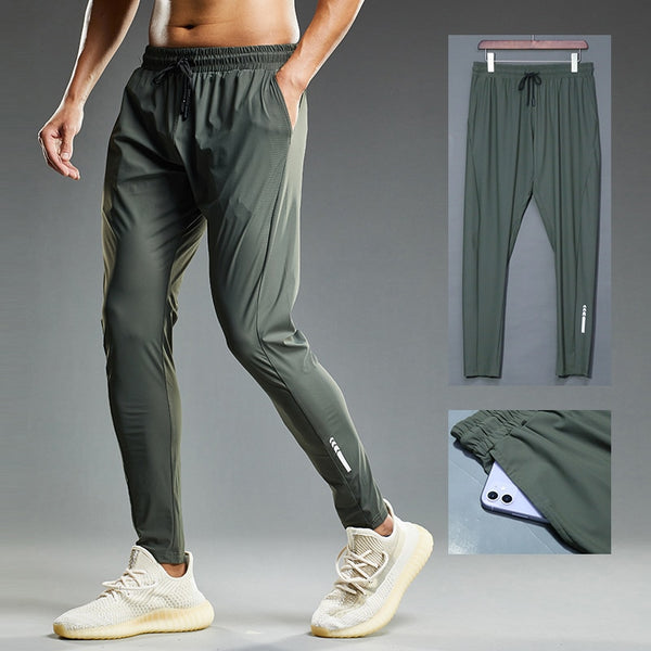 Summer Elastic Men Running Sport Pants - Stay Cool and Comfortable During Your Summer Workouts - ...