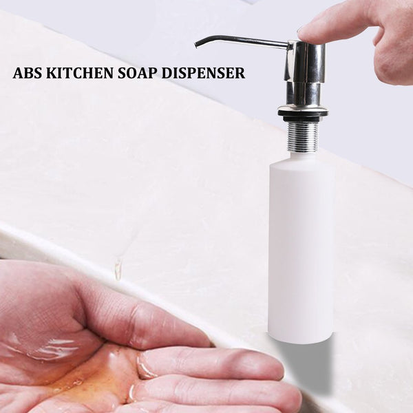 White Liquid Soap Dispenser - Elevate Your Kitchen Sink with Style and Convenience - Effortlessly...
