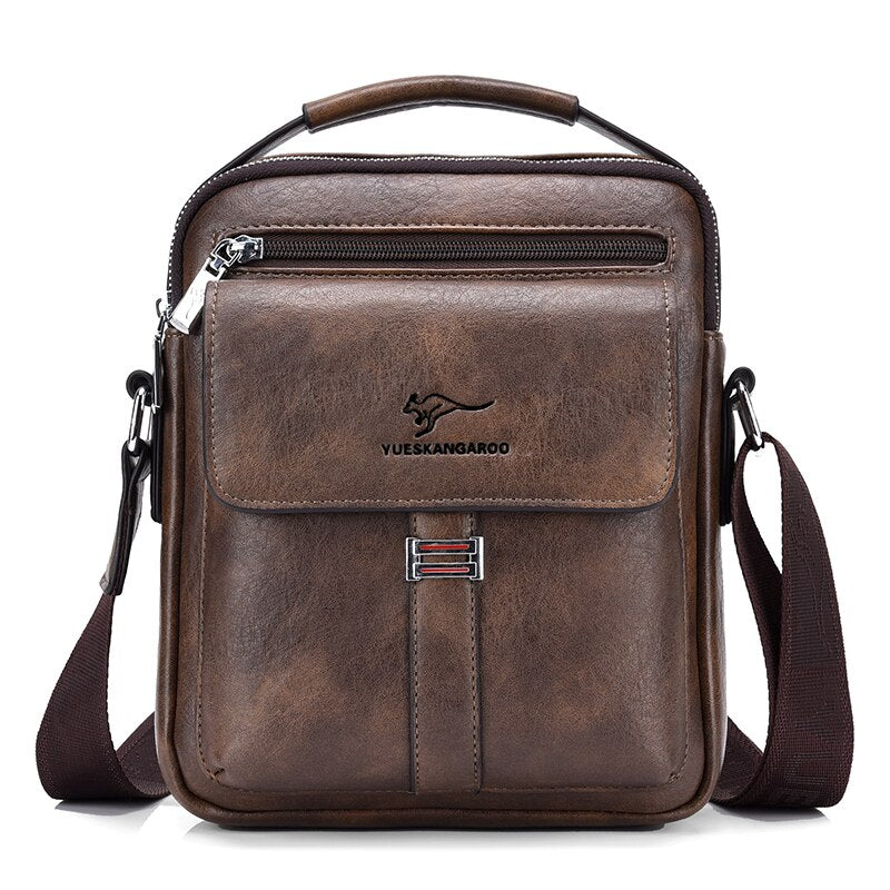 Kangaroo Luxury Men's Shoulder Bag - Elevate Your Style Game with Vintage Sophistication - Stay O...