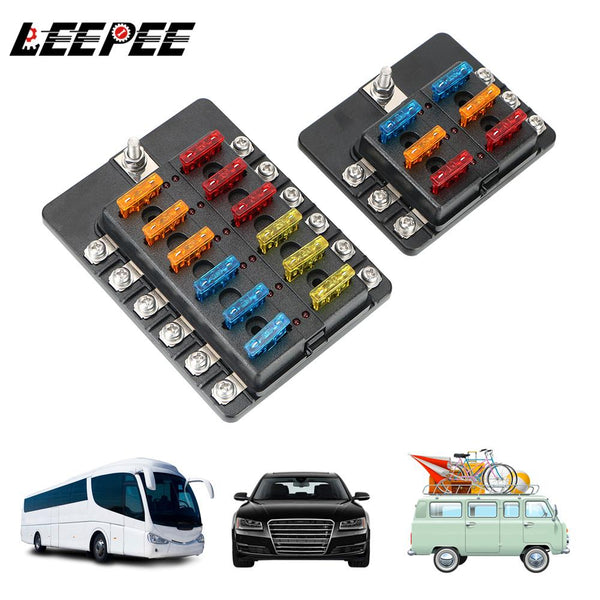 BERRY'S BUYS™ 6/12 Ways Blade Fuse Block with LED Indicator Light - Protect Your Vehicle's Electrical System and Drive With Confidence - Berry's Buys