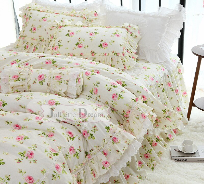Julliette Dream Flower Print Bedding Set - Transform Your Bedroom into a Serene Oasis - Experienc...