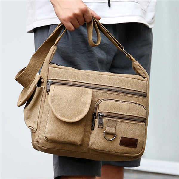 BERRY'S BUYS™ Canvas Messenger Bag - Your Ultimate Companion for Style and Convenience - Berry's Buys