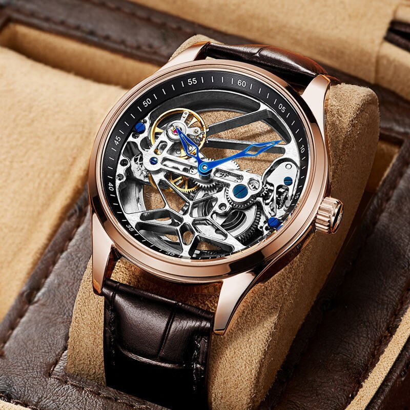 BERRY'S BUYS™ Hollow out Tourbillon Automatic MAN WATCH - Elevate Your Style with Precision Craftsmanship - Experience the Ultimate in Watch Technology - Berry's Buys