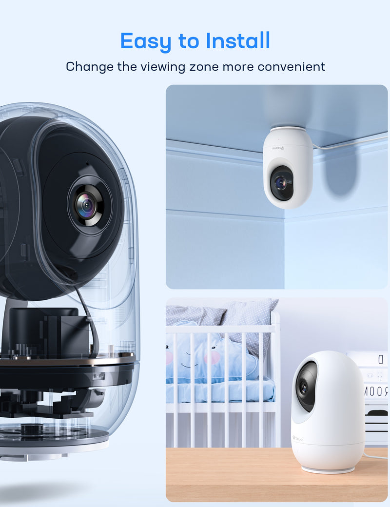 Teckin TR100 Cam - Protect Your Home and Loved Ones with Crystal-Clear Clarity and 360˚ View