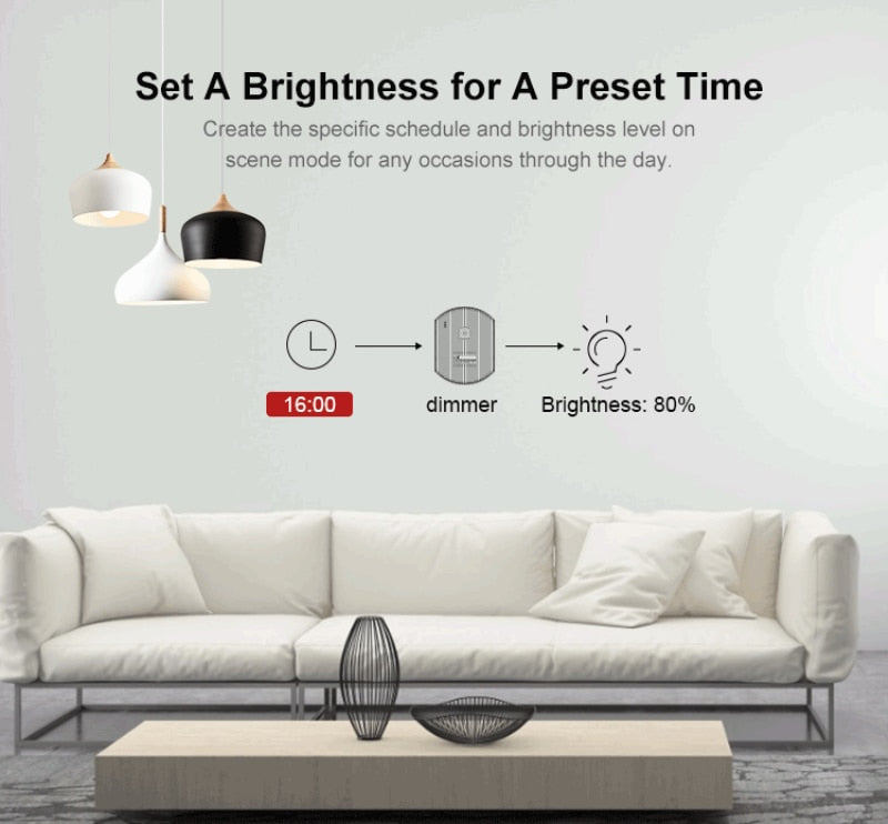 SONOFF D1 Wifi Smart Dimmer Switch - Control Your Lights Anywhere, Anytime - Upgrade Your Home wi...