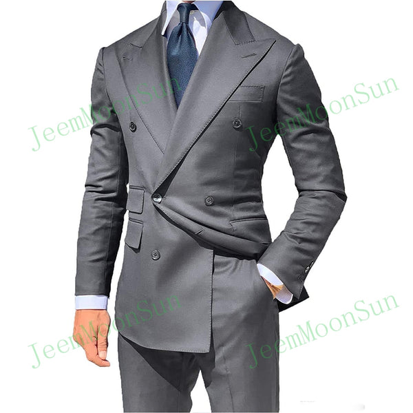 Tailor Made Grey Men Suits - Elevate Your Style with the Perfect Blend of Comfort and Sophisticat...