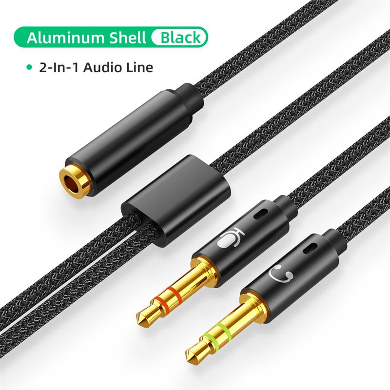 Robotsky 3.5mm Headset Computer Conversion Cable - Connect Your Smartphone Headphones to Your PC ...