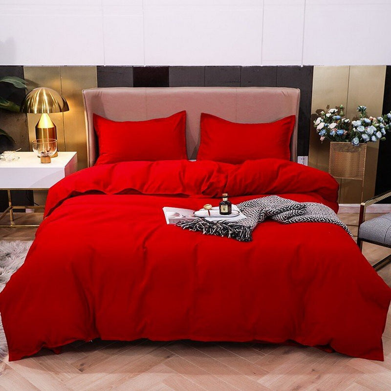 Solid Orange Color Bedding Set - Cozy Up Your Bedroom with a Vibrant Pop of Color - Crafted from ...