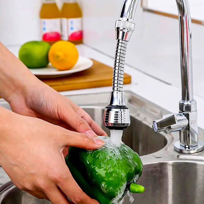 BERRY'S BUYS™ 360° Swivel Mode Saving Water Bubbler Nozzle - Transform Your Kitchen Faucet into a Powerful Water-Saving Tool - High-Pressure Stream for Efficient Cleaning and Eco-Friendly 