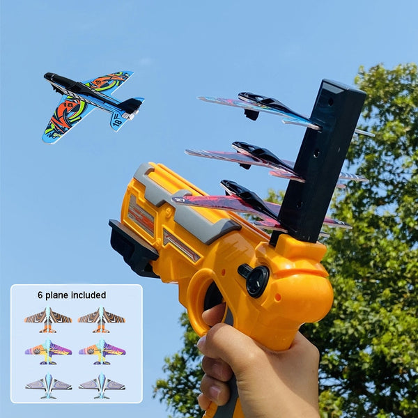 BERRY'S BUYS™ Airplane Launcher Bubble Catapult - Launch Your Imagination with 6 Small Planes - Endless Hours of Fun and Entertainment! - Berry's Buys