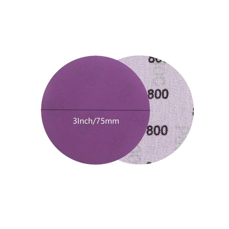BERRY'S BUYS™ 50 Pcs Hook and Loop Sandpaper 3 Inch Sanding Discs - The Ultimate Solution for Automotive and Metal Polishing - Achieve a Mirror-Like Finish Every Time! - Berry's Buys