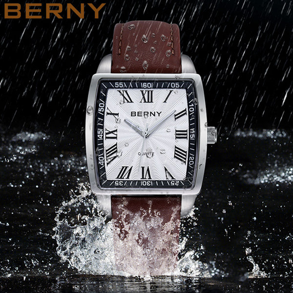 BERRY'S BUYS™ Berny Quartz Men's Wristwatch - Vintage Charm Meets Timeless Elegance - Stay Stylish and Practical - Berry's Buys