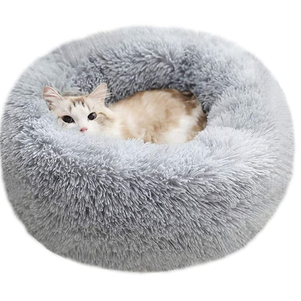 Round Donut Dog and Cat Bed - The Cozy and Stylish Spot for Your Furry Friend - Give Your Pet the...