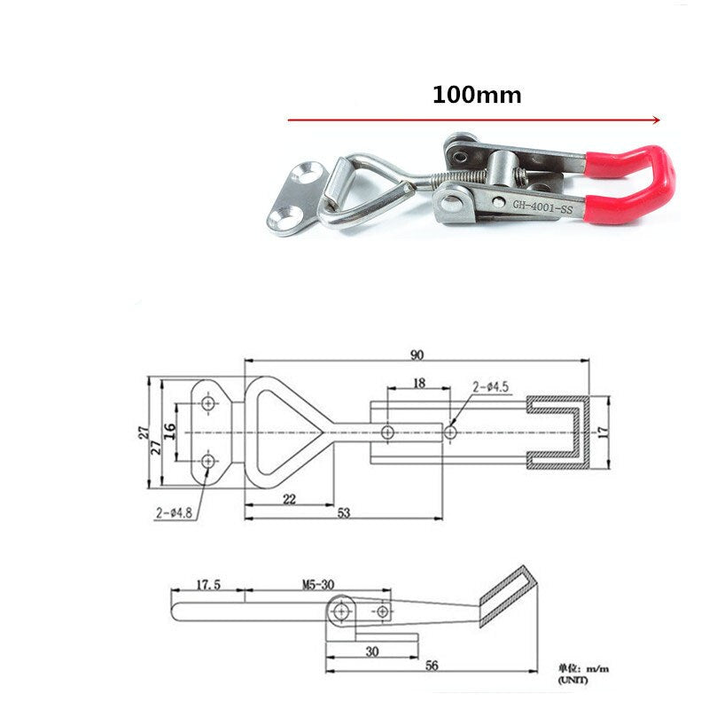 BERRY'S BUYS™ Anti-Slip Push Pull Toggle Clamp Tools - Secure Your Workpiece Effortlessly - Enhance Your Metalworking Efficiency - Berry's Buys
