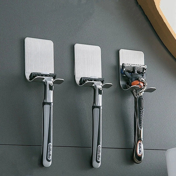 Wall Razor Holder - Keep Your Shaving Essentials Organized and Within Reach - No More Messy Count...