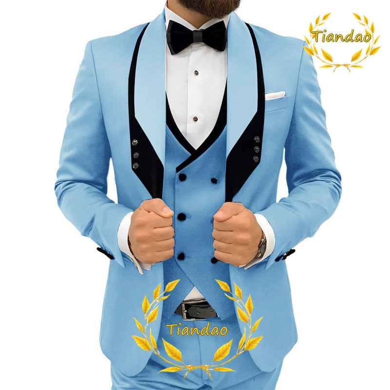BERRY'S BUYS™ Gothic Style 4-Piece Men's Suit - Make a Statement at Any Formal Event - Elevate Your Fashion Game - Berry's Buys
