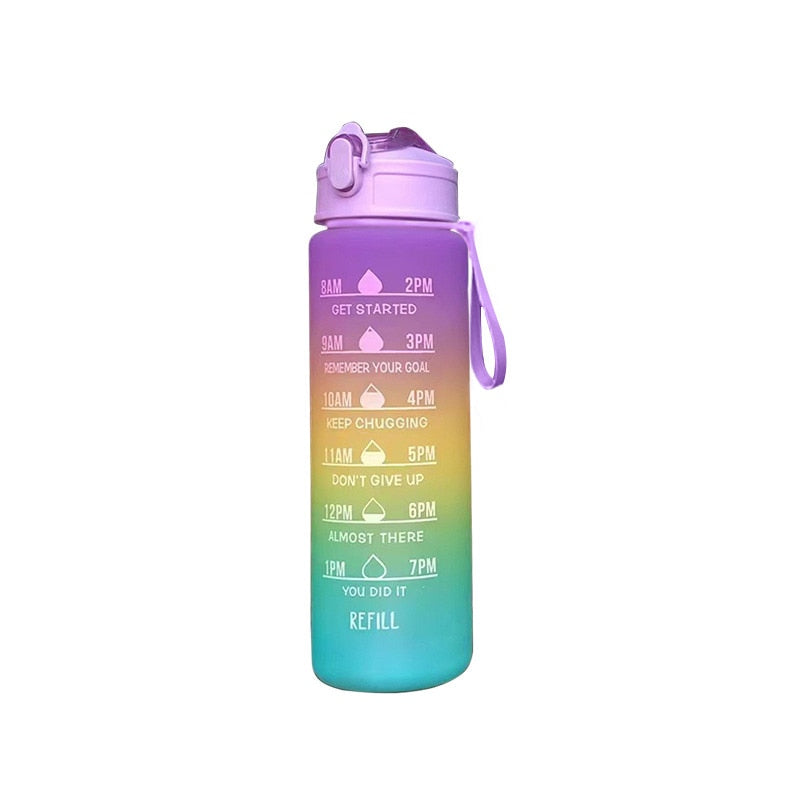 BERRY'S BUYS™ 900ml Water Bottle - Stay Hydrated and Motivated On-the-Go - Perfect for Sports, Travel, and Everyday Use - Berry's Buys