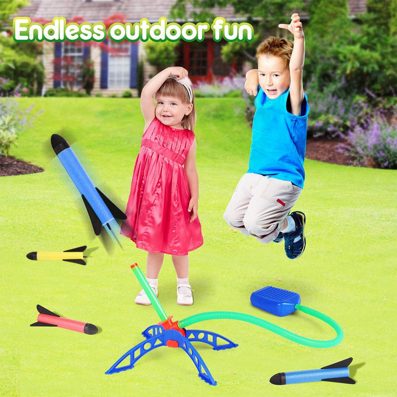 Kid Air Rocket Launcher - Launch, Learn and Play! - Develop Your Child's Skills with Outdoor Fun