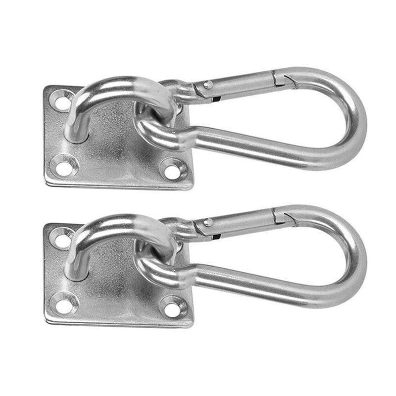BERRY'S BUYS™ 2Pcs Stainless Steel Heavy Duty Ceiling Hanging Hook Set - The Ultimate Solution for Secure Swing Setup - Enjoy Your Swing Without Any Worry! - Berry's Buys