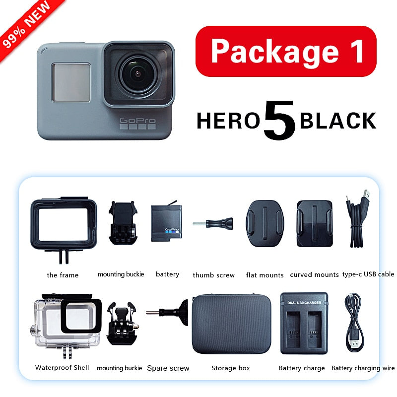 BERRY'S BUYS™ GoPro Hero 5 Black Action Camera - Capture Every Detail of Your Adventure - Perfect for Extreme Sports and Aerial Photography - Berry's Buys