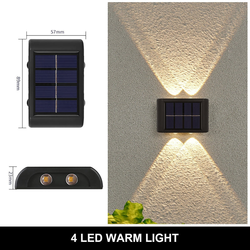 Solar Wall Lamp - Light up your outdoor space with warmth and style - Eco-friendly and hassle-fre...