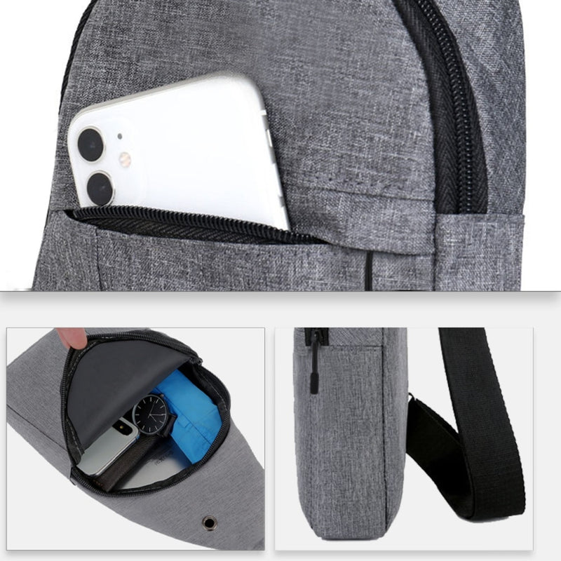 Men Chest Bag Casual Shoulder Waist Bags - Stay Organized and Charged On-The-Go with Style
