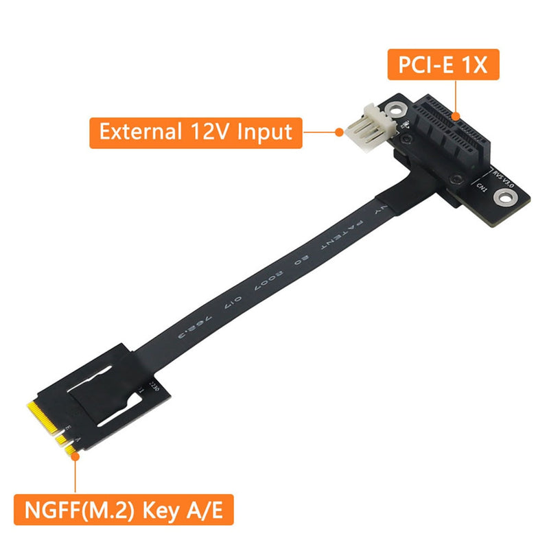XT-XINTE M.2 NGFF Dual Key A-E to PCI-E Adapter Convert Cable - Connect with Confidence - Seamles...