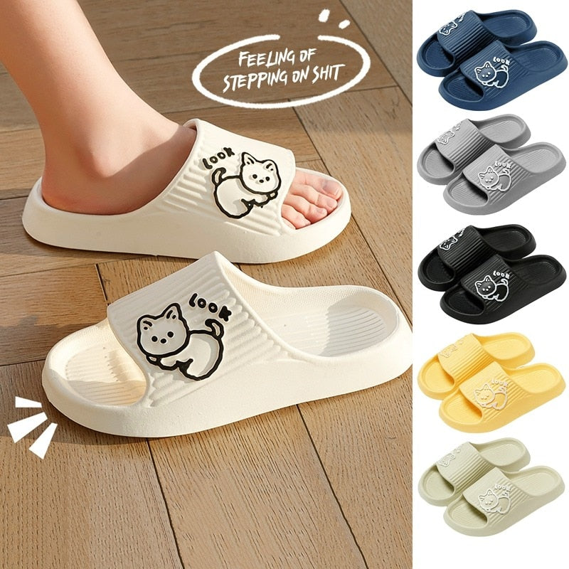 Summer Women Men's Slippers - Add Playfulness and Comfort to Your Indoor Footwear Collection - No...