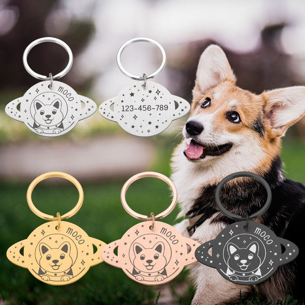 Personalized Dog Cat ID Tag - Keep Your Furry Friend Safe and Stylish - Durable Stainless Steel N...