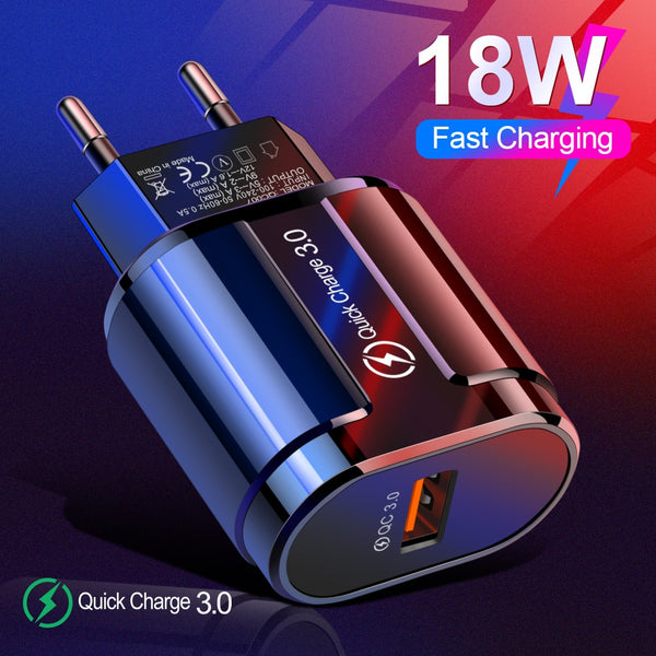 Quick Charge 3.0 USB Charger Adapter - Lightning-fast charging for all your mobile devices - Stay...