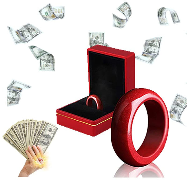 BERRY'S BUYS™ FengShui Cinnabar Ring - Attract Wealth and Good Luck with Style - Enhance Your Financial Success - Berry's Buys