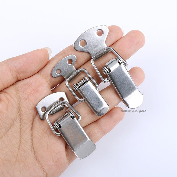 BERRY'S BUYS™ 6 Set Stainless Steel Tension Lock Cap Lock - Keep Your Cabinets Secure and Organized - Upgrade Your Home or Office Storage Solution - Berry's Buys