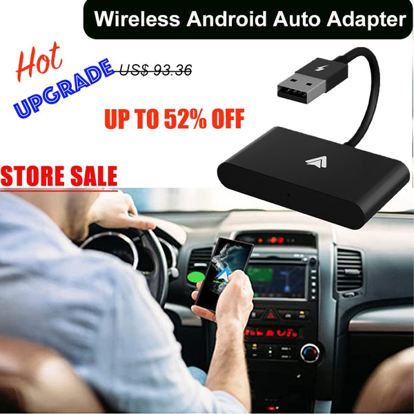 Wireless Android Auto Adapter - Upgrade Your Drive with Seamless Connectivity - Enjoy Hassle-Free...