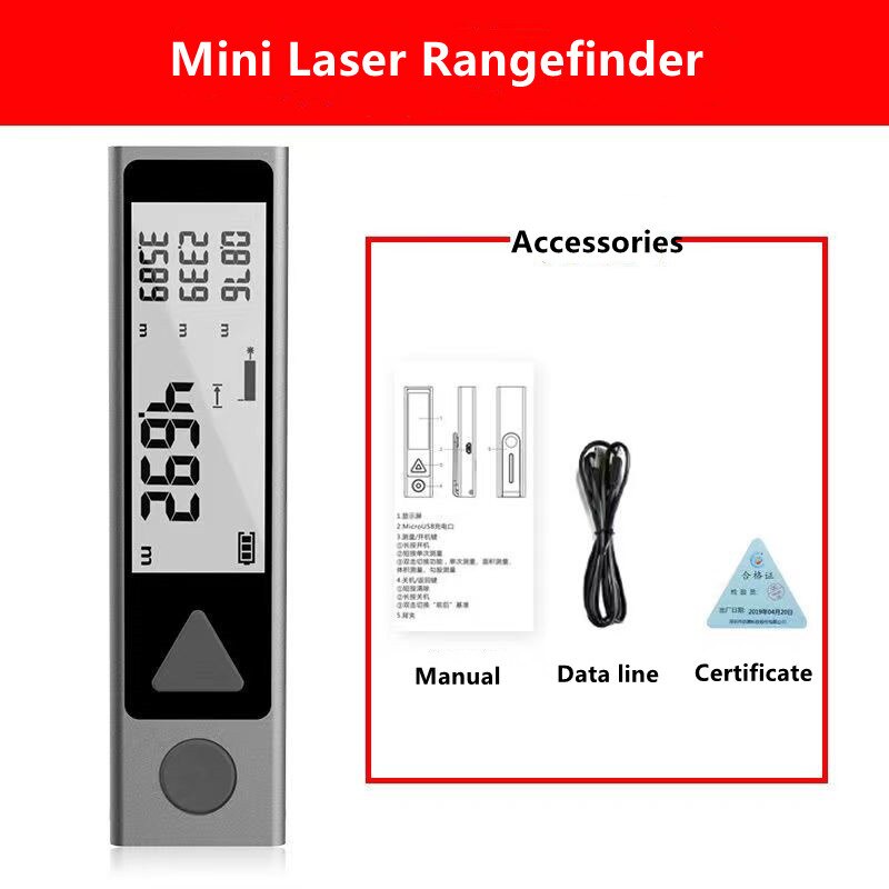 Mini Laser Distance Meter - Get Accurate Readings Every Time - Compact and Rechargeable