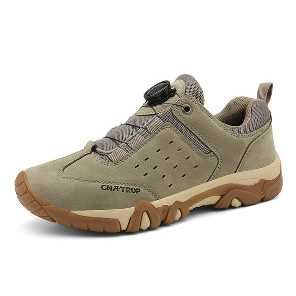 Suede Leather Hiking Shoes for Men - Tackle Any Terrain with Style and Comfort - Waterproof and D...