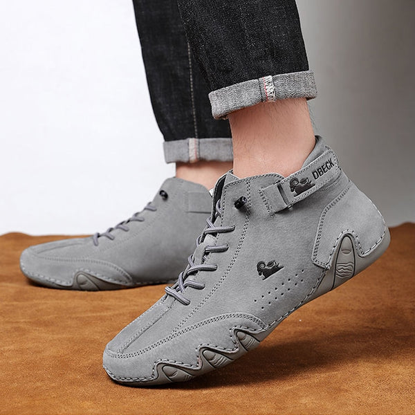 Leather Casual Sneakers for Men Motorcycle Shoes 2023 - Style and Durability Combined - Stay Fash...