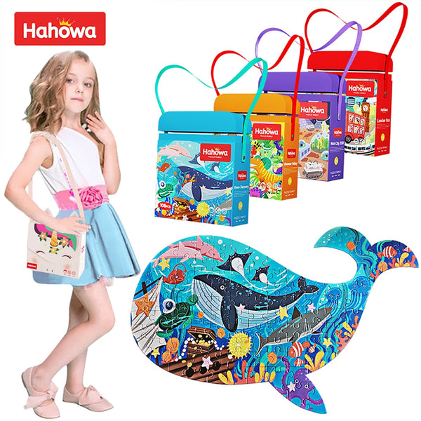BERRY'S BUYS™ Hahowa Animal Puzzle Toys - Fun and Educational Jigsaw Puzzles for Kids - Develop Problem-Solving Skills - Berry's Buys