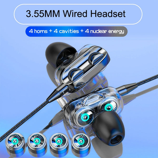 Wired Headset Earphones - Crystal Clear HiFi Stereo Sound with Noise Reduction - Take Your Listen...