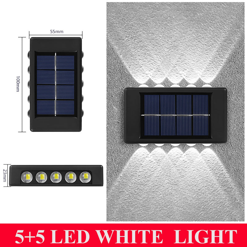 BERRY'S BUYS™ 10LED Solar Wall Lamp - Illuminate Your Outdoor Space with Efficient and Eco-Friendly Lighting! - Berry's Buys
