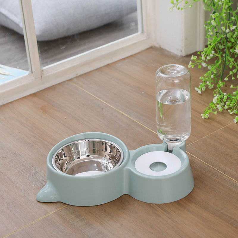 BERRY'S BUYS™ Blue Pet Dog Cat Bowl Fountain - The Automatic Solution to Keep Your Pets Hydrated and Fed All Day Long! - Berry's Buys