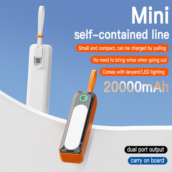 Mini Power Bank Portable Charger - Stay Charged On The Go - 20000mAh Capacity