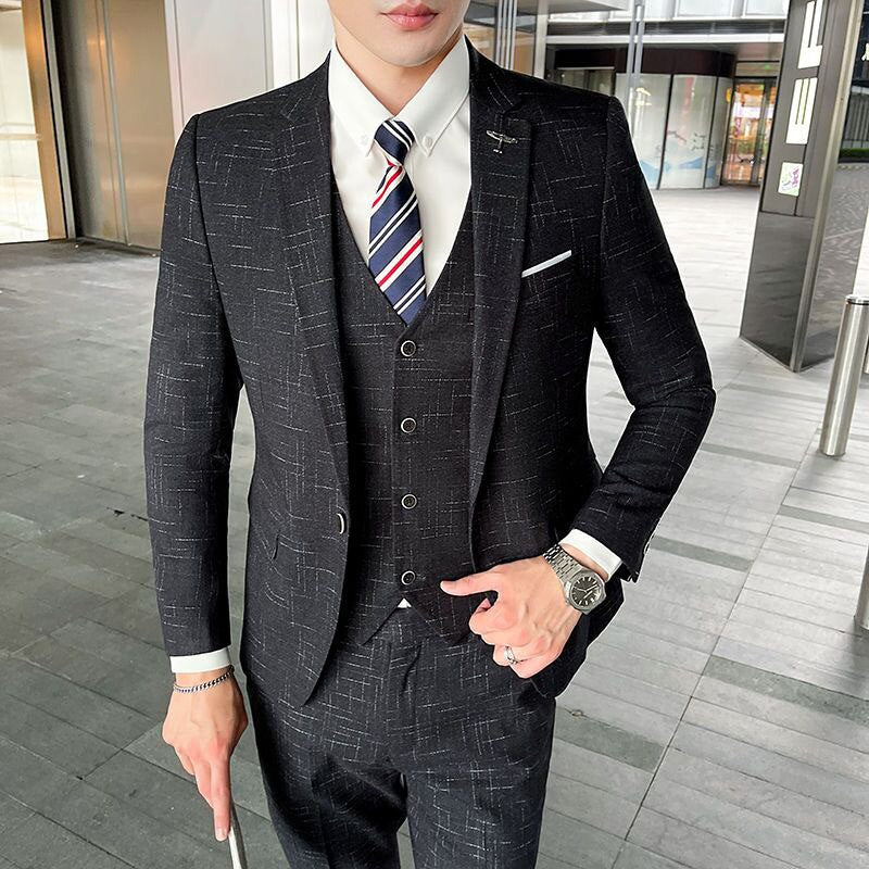 BERRY'S BUYS™ 3-Piece Plaid Suit - Stand Out in Style - Perfect for Weddings and Business Meetings - Berry's Buys