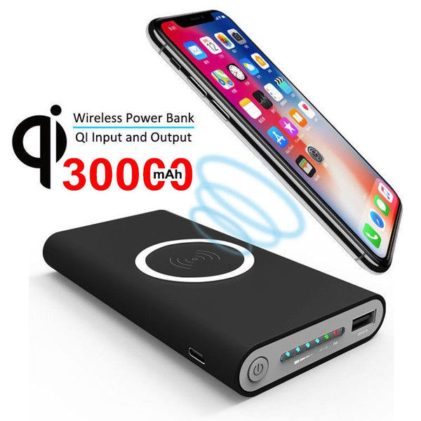 BERRY'S BUYS™ 30000mAh Wireless Power Bank - Charge Your Devices On-The-Go - Never Run Out of Power Again! - Berry's Buys