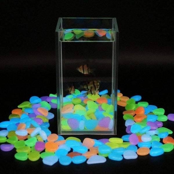 BERRY'S BUYS™ 50Pcs Decoration Glow Stones - Add Magic and Enchantment to Your Outdoor Space - Create a Mesmerizing Wonderland - Berry's Buys