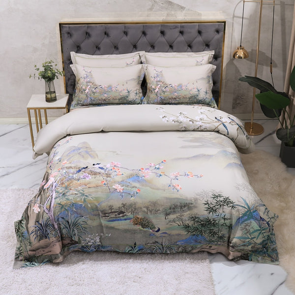 BERRY'S BUYS™ Fashion 100% Cotton Digital Printing Bedding Set - Sleep in Style and Comfort with our Durable 4 Piece Collection - Berry's Buys
