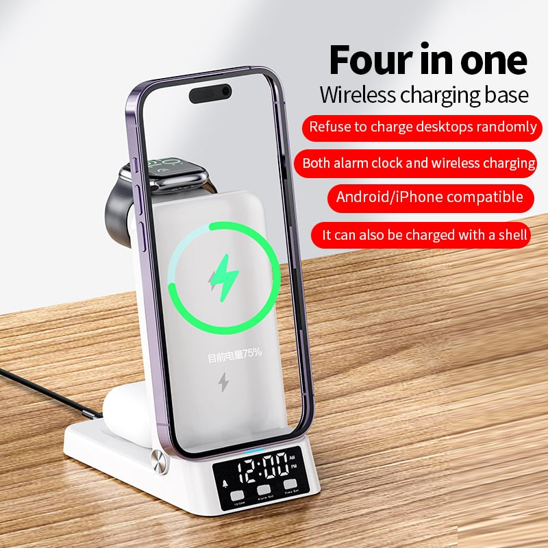 VIKEFON 100W Wireless Charger Stand - Charge all your devices with ease - Keep your workspace clu...