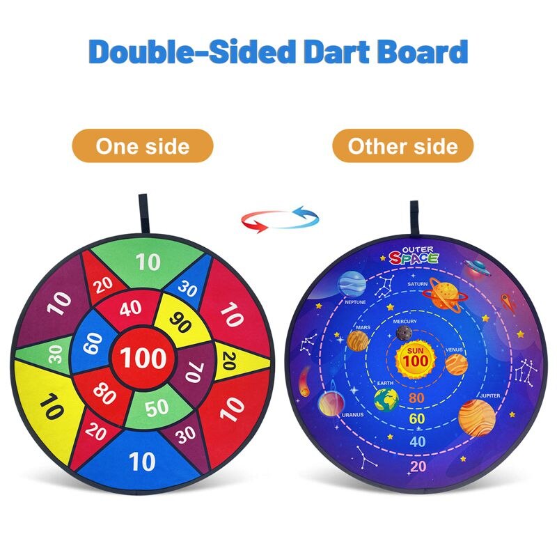 Large Kids Fun Games Dart Board - Switch up the Game for Hours of Family Fun!